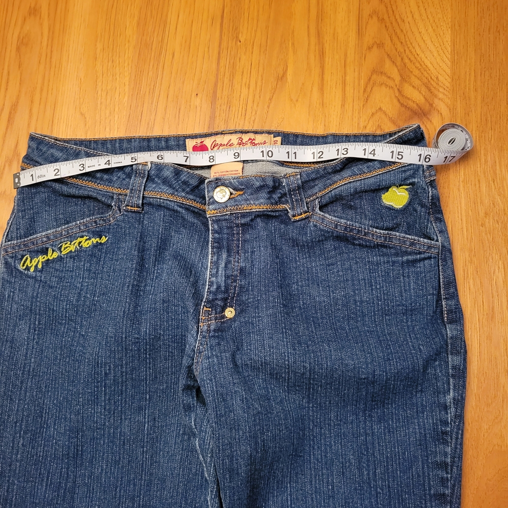 Apple Bottoms Blue Denim Jeans with Contrast Stitching - Picture 5 of 8